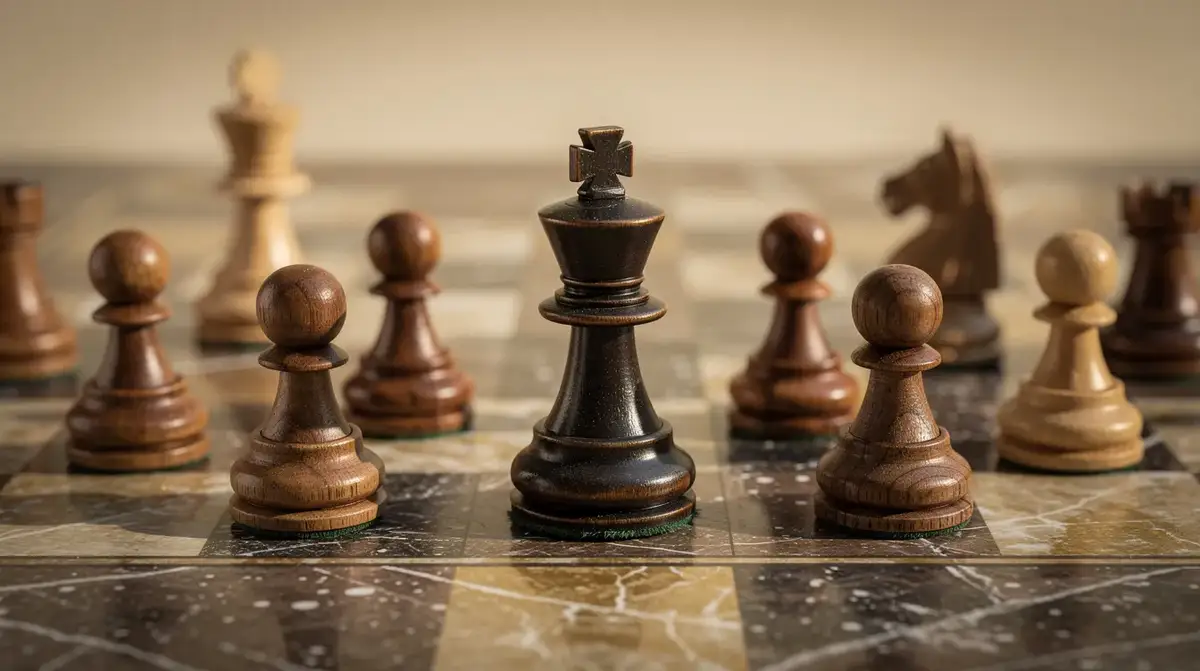 Chess board showing White dominating the dark squares with a knight on d6 and bishop aimed at the kingside dark square complex