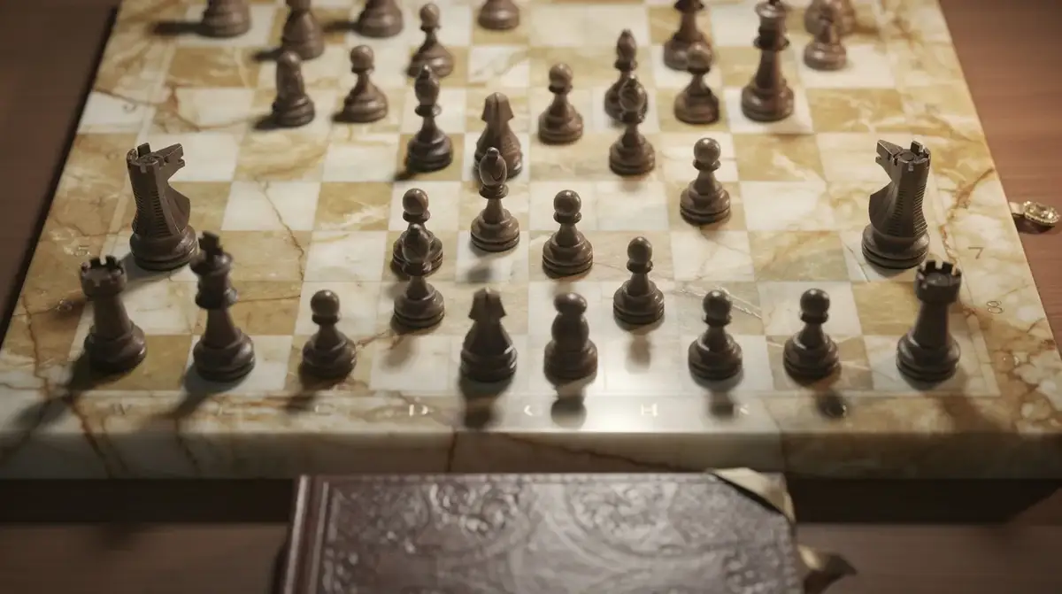 Chess position showing hanging pawns under attack and the correct counter-attacking response with piece activation