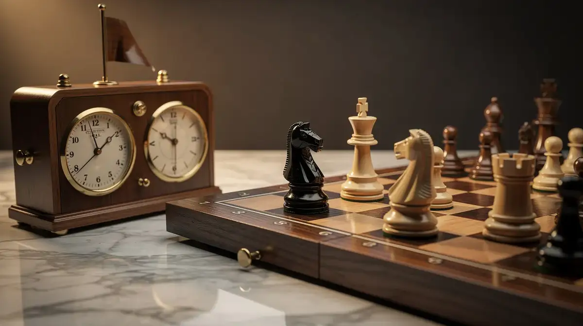 Chess board showing a stalemate defensive trick position where the losing side has created a drawing resource