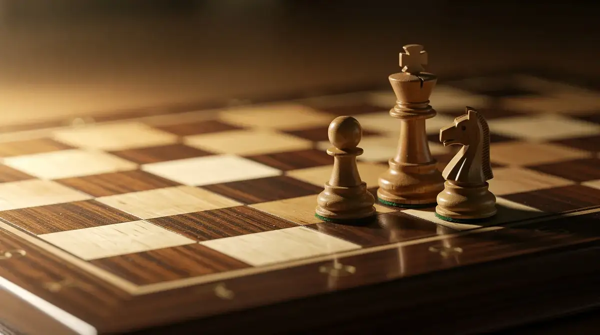 Chess board diagram showing king opposition and zugzwang in a king and pawn endgame