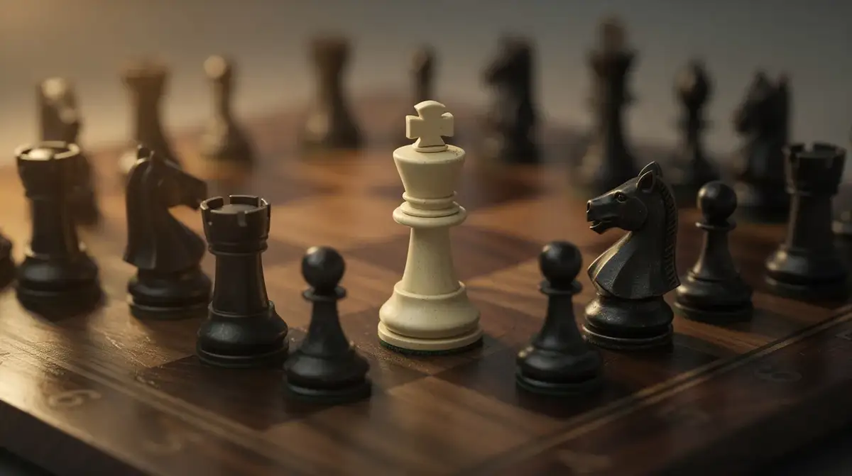 Chess diagram showing warning signs of an incoming king attack with pieces converging on the king-side